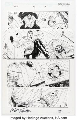 Khoi Pham and Paul Neary Incredible Hercules #113 Story Page 13 Original Art (Marvel, 2008).