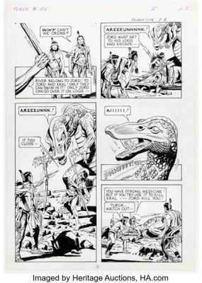 Angelo Todaro and Alberto Giolitti Turok, Son of Stone #106 Story Pages Original Art Group of 5 (Gold Key, 1976). (Total: 5 Original Art) | Heritage