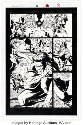 Ron Randall and Sam de la Rosa Venom: Separation Anxiety #2 Story Page 14 Original Art (Marvel, 1995). | Heritage