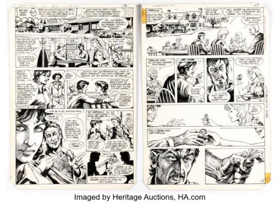 Stephen Bissette and John Totleben The Saga of the Swamp Thing #16 Story Pages 13-14 Original Art (DC, 1983). (Total: 2 Original Art) | Heritage