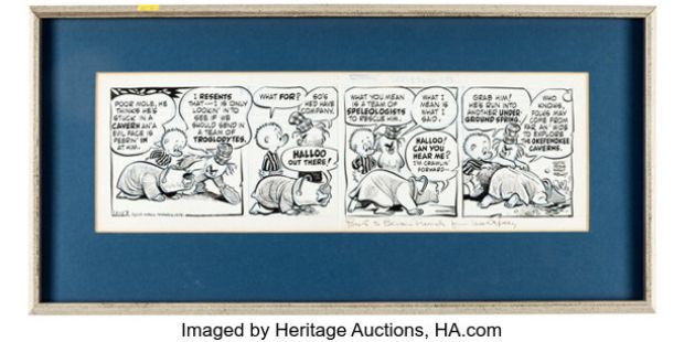 Walt Kelly Pogo Daily Comic Strip Original Art dated 11-17-54 (Post-Hall Syndicate, 1954). | Heritage