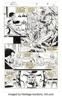 Staz Johnson and Don Hudson War Machine #11 Story Page 5 Original Art (Marvel, 1995).