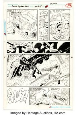 Paris Cullins and Bud LaRosa The Amazing Spider-Man Annual #25 Venom Story Page 8 Original Art (Marvel, 1991).