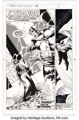 Shawn McManus Marvel Comics Presents #111 Thanos Story Page 1 Original Art (Marvel, 1992). | Heritage