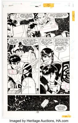 Jason Armstrong and Ron Boyd Legion of Super-Heroes #104 Story Page 15 Original Art (DC, 1998).