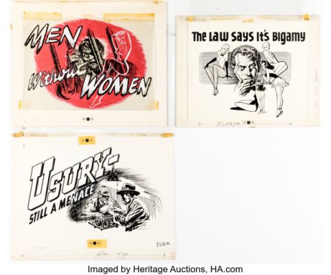Rudy Palais Magazine Digest Illustrations Original Art Group of 3 (c. 1950s). (Total: 3 Original Art) | Heritage