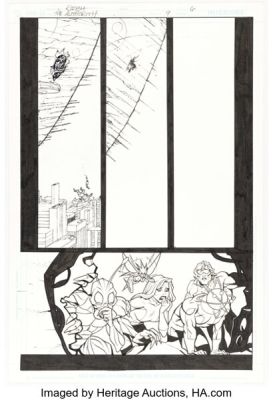 Juvaun "J.J." Kirby and Michael Lopez The Authority: The Lost Year #9 Story Page 6 Original Art (DC/Wildstorm, 2010).