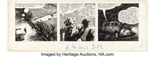 David Wright Carol Day #843 Daily Comic Strip Original Art (London Daily Mail, 1959). | Heritage