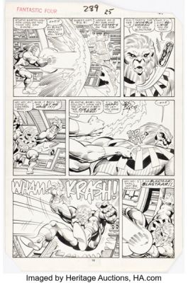 John Byrne and Al Gordon Fantastic Four #289 Story Page 19 Original Art (Marvel, 1986). | Heritage