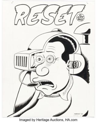 Peter Bagge Reset #1 Cover Original Art (Dark Horse, 2012). | Heritage