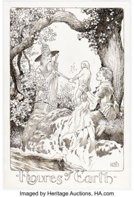 Charles Vess Rags & Bones: New Twists on Timeless Tales "Figures of Earth" Illustration Original Art (Headline, 2013). | Heritage