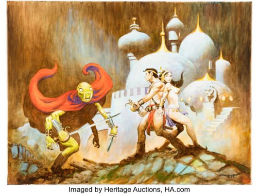 Don Marquez - Thuvia of Mars Homage Painting Original Art (2025). | Heritage