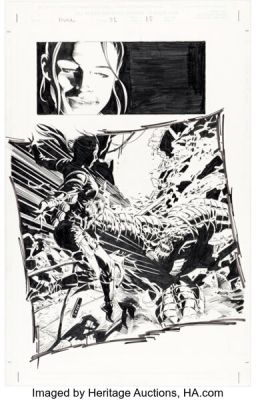 Mike Deodato Jr. Incredible Hulk #51 Abomination Story Page 14 Original Art (Marvel, 2003).