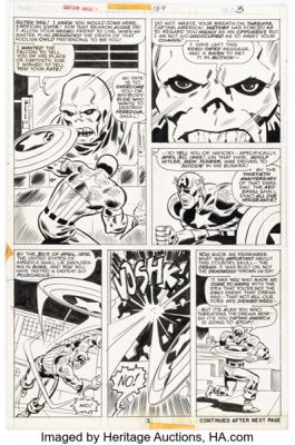 Herb Trimpe, Frank Giacoia, and Mike Esposito Captain America #184 Story Page 3 Original Art (Marvel, 1975). | Heritage