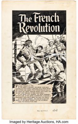 Gerald McCann and Norman Nodel The World Around Us #14 - The Illustrated Story of the French Revolution Story Pages Original Art Group of 9 (Gilberton, 1959). (Total: 9 Original Art)