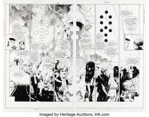 J. H. Williams III and Mick Gray Promethea #15 Double-Page Spread 20-21 Original Art (DC/America’s Best Comics, 2001). (Total: 2 Original Art) | Heritage