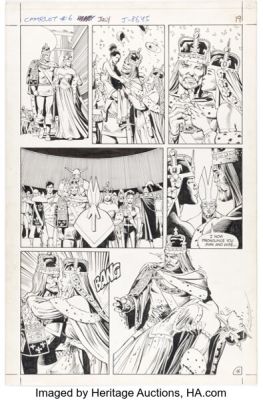 Brian Bolland and Dick Giordano Camelot 3000 #6 Story Page 16 Original Art (DC, 1983).