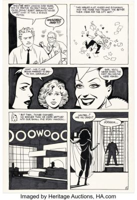 Gilbert Hernandez and Jaime Hernandez Mister X #3 Story Page 11 Original Art (Vortex, 1984). | Heritage