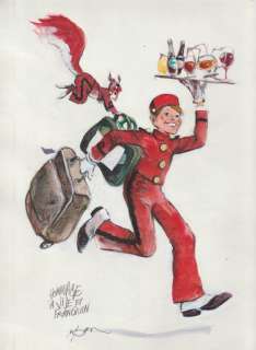 Follet, René - Dessin original couleur - Hommage Ã  Jijé et Franquin | Catawiki