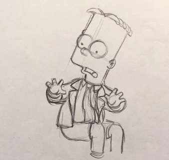 THE SIMPSONS - Bart - Original Animation Drawing EP07/S06 - Matt Groening - First edition - (1994) | Catawiki