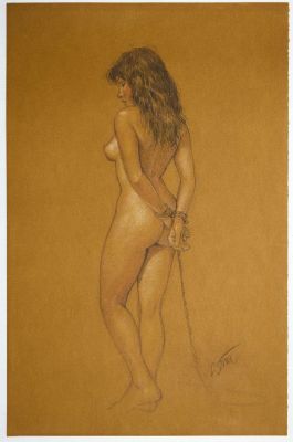 Rosinski - Illustration... | ROSINSKI - illustration au crayon gras noir et aux... | Tessier Sarrou