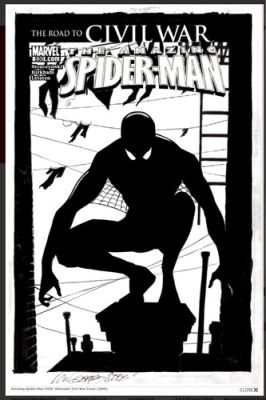 AMAZING SPIDER-MAN #530 ’ALTERNATE’ CIVIL WAR COVER (2006) Original Comic Art | eBay US