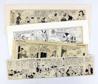 Four Large Comic Strips, Original Artwork, 1936 to 1942: "Freckles & His Friends", "Napoleon and Uncle Elby", "Oaky Doaks", and "Moon Mullins" | University Archives