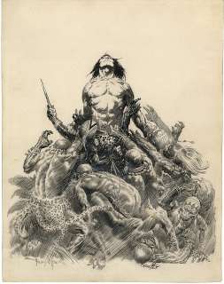 (Frazetta) Lord of the Savage Jungle. | Profiles in History