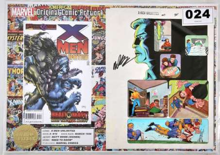 X-Men Unlimited No. 10: a page of original hand coloured comic colour printers proof, coloured and… | Ewbank’s