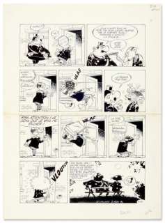 Kox, Daniel - L‘ARGENT 212. 24 HEURES SUR 24. Encre de Chine pour la planche