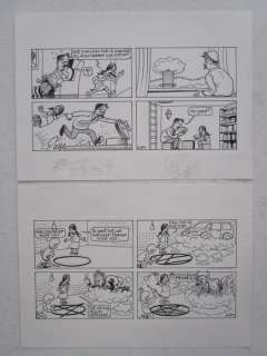 Kim Duchateau - 2 x originele pagina (gag) - Aldegonne - Loose page | Catawiki