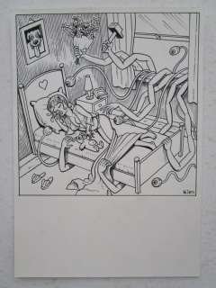 Kim Duchateau - originele tekening - Esther Verkest - zeefdruk roodheidswaanzin - Loose page | Catawiki