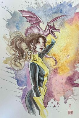 David Mack - Kitty Pryde Marvel SNAP Published Art