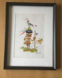 Batem - Dessin original couleur - Le Petit Marsupilami et l’Indien (2019) | Catawiki