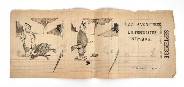 Daix Pierre * La... | DAIX Pierre * La chasse Strip humoristique Encre de... | Vermot et Associés