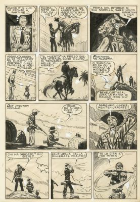 Hugo Pratt (1927-1995) Junglemen Encre... | Hugo PRATT (1927-1995) Junglemen Encre de Chine pour... | Tessier Sarrou
