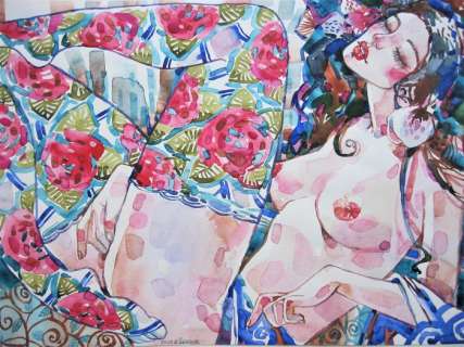 Nymphs - illustrazione originale "Play Girl" - Loose page (2018) | Catawiki