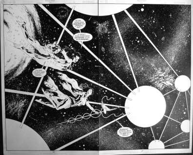 JH Williams III | PROMETHEA #23 PG 20-21 2 PG Splash | Black Line Fever