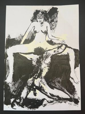 Baudoin, Illustration... | Lot 3 - Baudoin, illustration à l’encre de Chine et à la gouache... | Tessier Sarrou