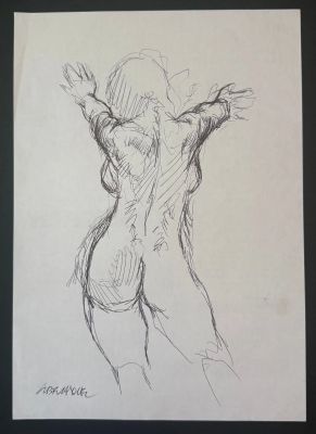 Liberatore, Illustration... | Lot 76 - Liberatore, illustration au bic noir représentant une... | Tessier Sarrou