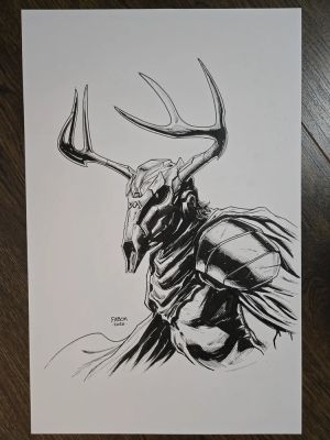 Jason Fabok | Stag Sketch Original Art | Jason Fabok