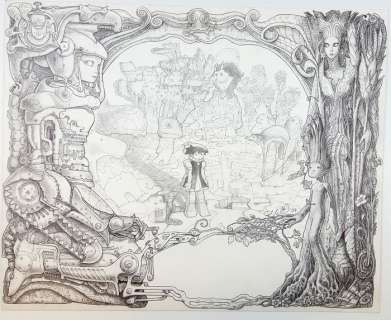 Luigi Di Giammarino - Original Splash Page "La Vallée des Mutants" - Signed - Loose page - (2009) | Catawiki