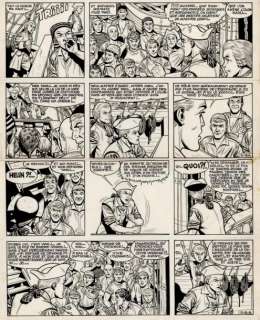 Hubinon | Barbe-Rouge - Défiau Roy Encre de Chine pour la planche 18 de l’album | Millon