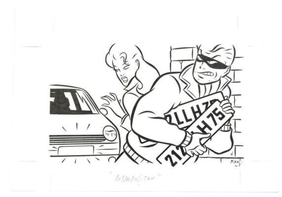 Walter Minus Cosmopolitan Encre... | Lot 562 - WALTER MINUS Cosmopolitan Encre de chine signée en... | Vermot et Associés