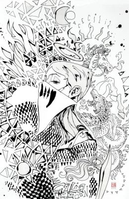 David Mack | Fall of the House of Slaughter #1 Ink Published Cover | Kirby’s Comic Art