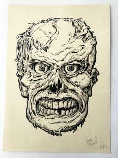 Voss, Alain - Dessin original dédicacé - Zombie | Catawiki