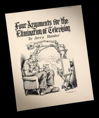 Lot 4078 - Robert Crumb Original Artwork for CoEvolution Quarterly (Winter 1977/1978) - "Four Arguments for the Elimination of Television" | RR Auction