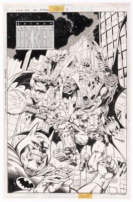 Lot 118 - L.E.G.I.O.N. ANNUAL #5 SEPTEMBER 1994 ORIGINAL ART SPLASH PAGE BY SAL VELLUTO.