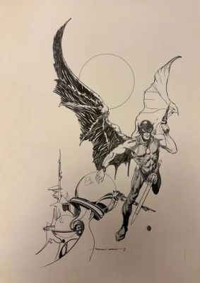 Esteban Maroto -... | Lot 20 - Esteban Maroto - Dessin original : Superbe création... | Tessier Sarrou
