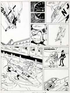 Will | Tif et Tondu, planches n°37 et 38 Ã  l’encre de C… | Banque Dessinée